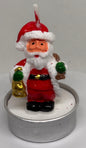 Hand Painted Wax Candles Santa Claus