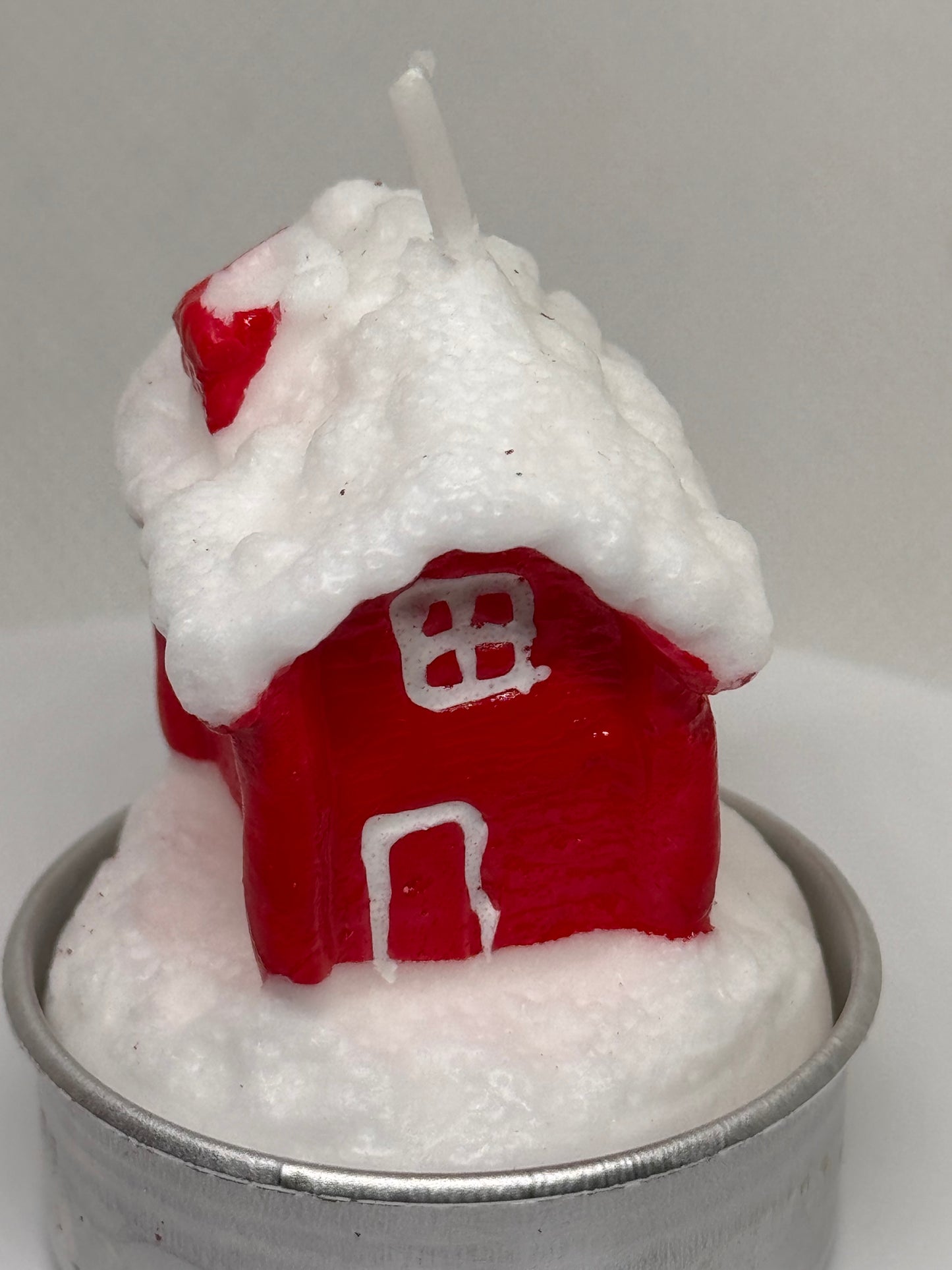 Hand Painted Wax Candles Santa’s Home