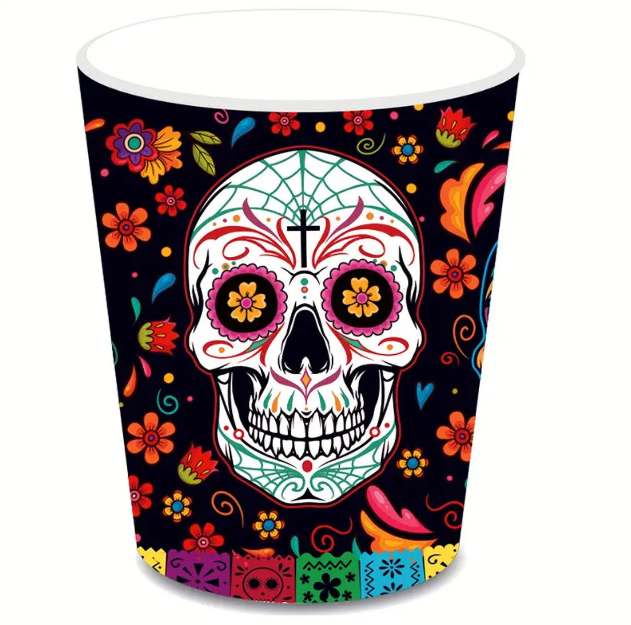 Vaso Desechable Día de Muertos 8PK